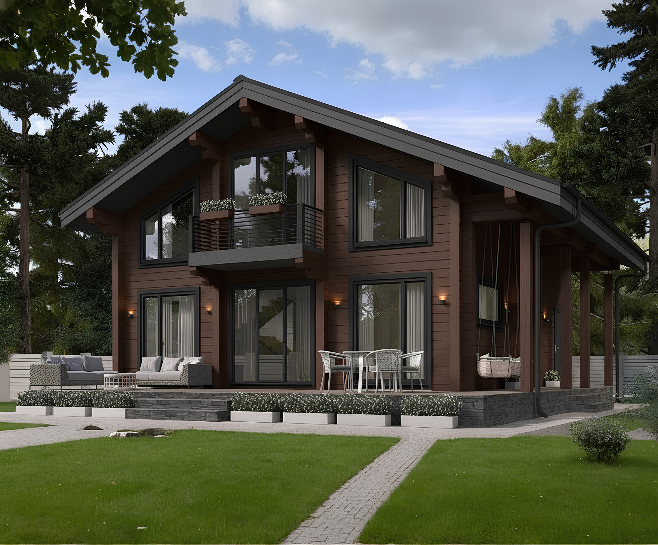 Дом из клееного бруса VZ-409